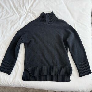 Abercrombie Black Tuckable Easy Turtleneck